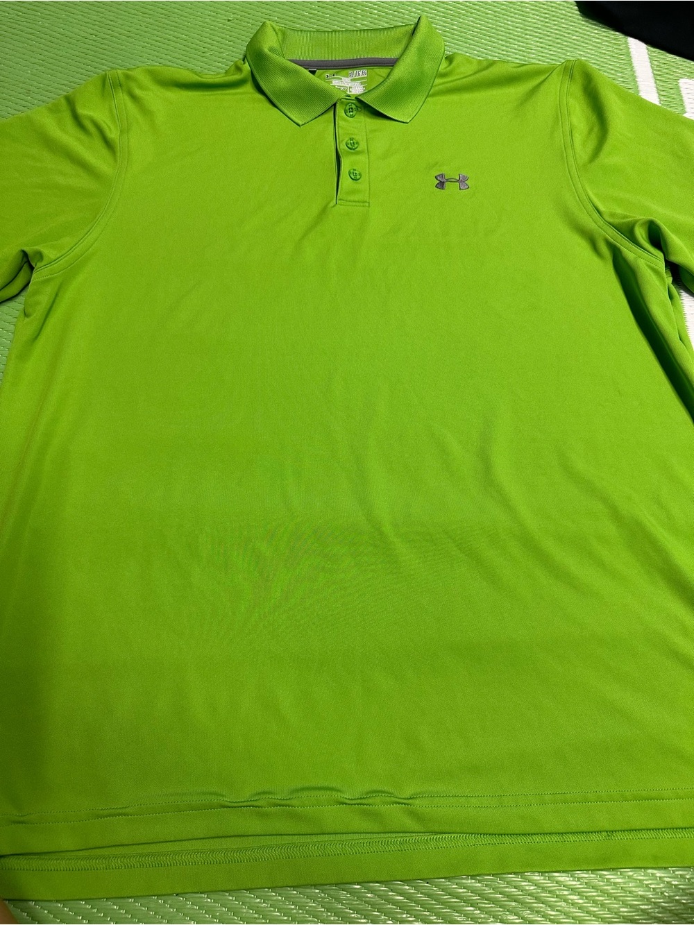 Under Armour Bright Lime Green Short-Sleeve Performance Polo
